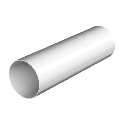 ТН ОПТИМА 120/80 мм, водосточная труба пластиковая (3 м), белый, шт. - 1